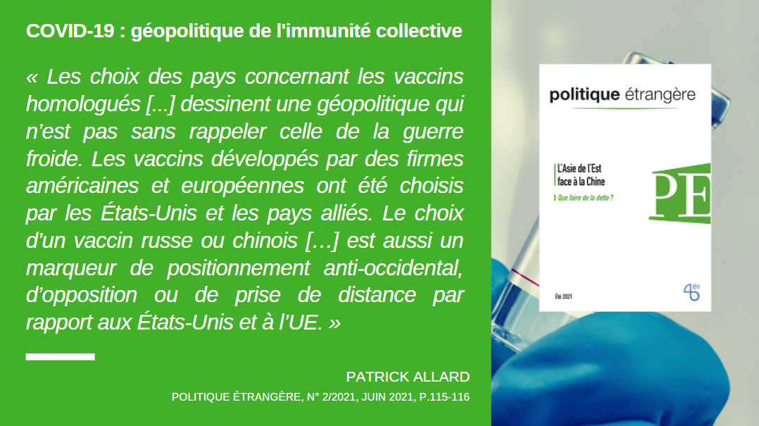 Citation Covid 19 Geopolitique De L Immunite Collective Blog Politique Etrangere